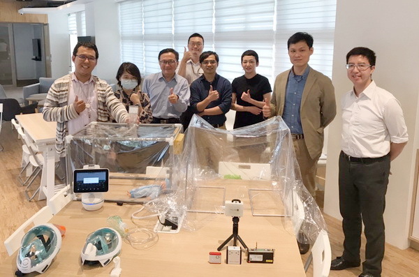 成大於會議展示創新防疫科技